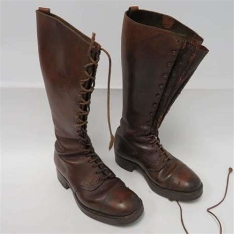 Scarce Pair Of Ww1 Officers Trench Boots In Boots Shoes And Footwear