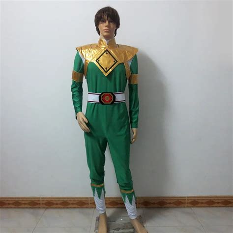 Green Ranger Costume Christmas Party Halloween Uniform Outfit Cosplay