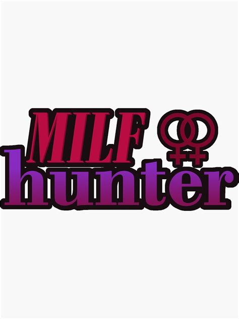 Milf Hunter Lgbt Sticker For Sale By Jongaed Redbubble