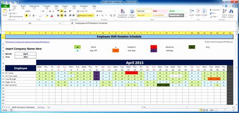 There are several work schedules, demanding templates ranging from the 8 hour shift schedule template for 7 days a week to the 24*7 shift scheduler excel template. 14 Weekly Employee Schedule Template Excel - Excel ...