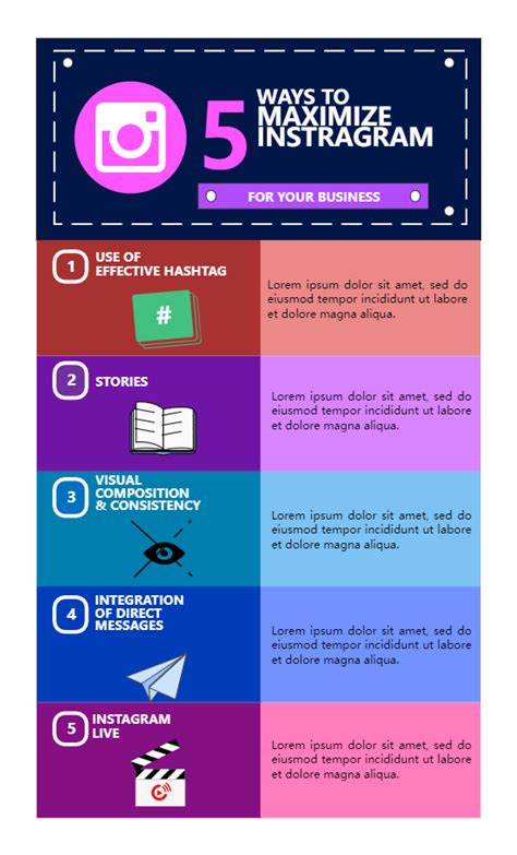 5 Ways To Improve Business Through Instagram Infographic Infographic