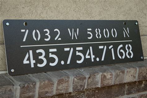 Laser Cut Address Signs Smith Steelworks