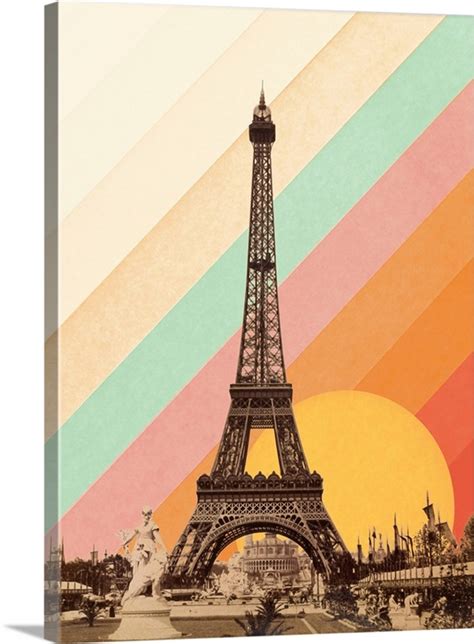 Eiffel Tower Rainbow Wall Art Canvas Prints Framed Prints Wall Peels