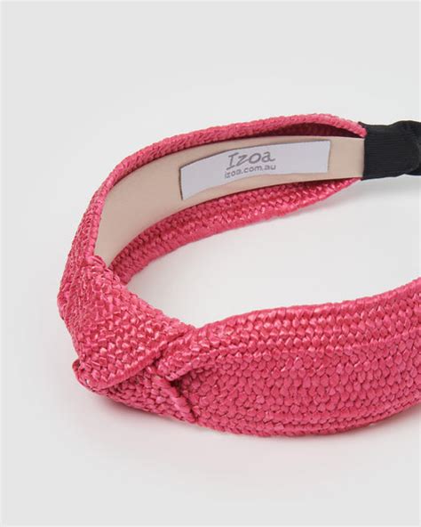 Izoa Sandy Headband Hot Pink Shop Hair Accessories Headband