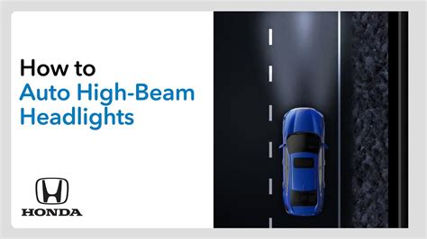 How To Use Auto High Beam Headlights Youtube