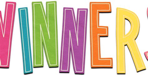 200 680 winner clip art images on gograph. Creative Playground: And the Winners Are... Come Visit for ...