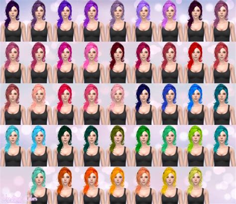 Sims 4 Hairs Aveira Sims 4 Newsea`s Vera Hair Retextured