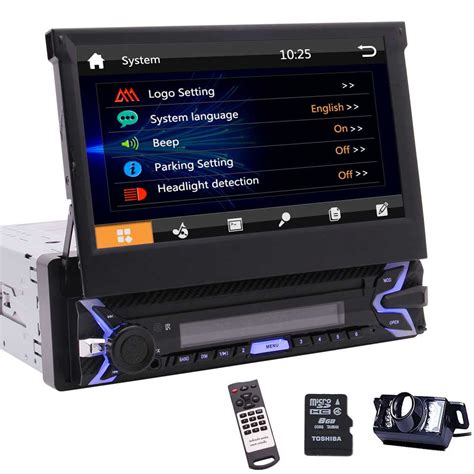 Single Din Car Radio Hd Touch Screen Digital Display Bluetooth Multimedia Player Car Stereo