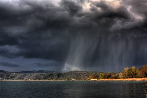 Storm Weather Rain Sky Clouds Nature Sea Ocean Landscape