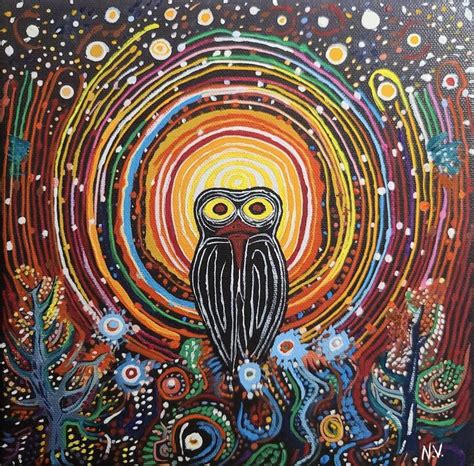 Night Owl Painting By Natalie V Saatchi Art