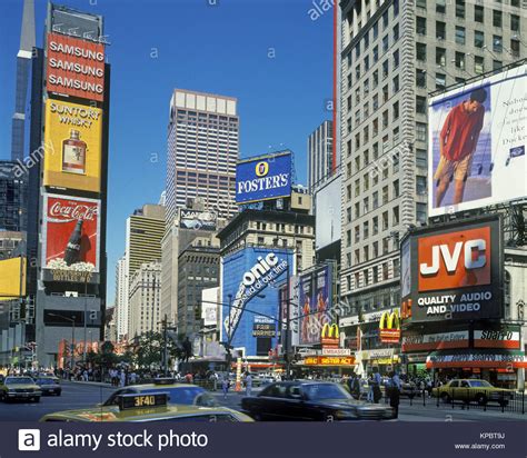 1992 Historical Times Square Manhattan New York City Usa