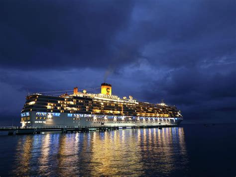 Cruise Ship At Night Photograph By Alex Nikitsin Pixels