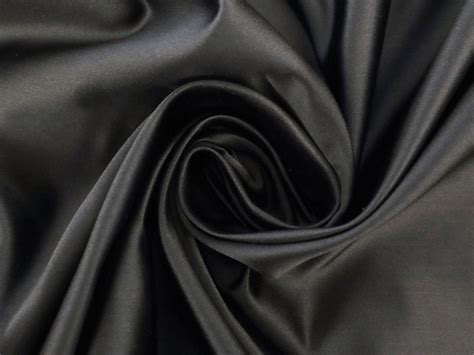 Pure Silk Duchesse Satin In Graphite Bandj Fabrics