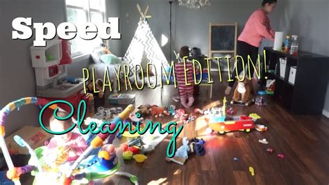 speed cleaning clean with me playroom edition youtube