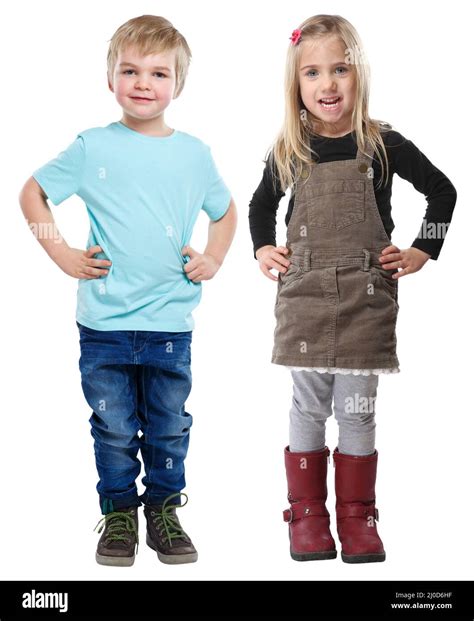 Retrato De Niña Y Niño Imágenes Recortadas De Stock Alamy