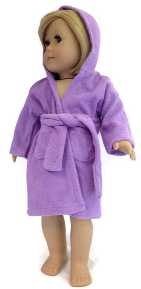 Hooded Beach Robe Lavender Dori S Doll Boutique