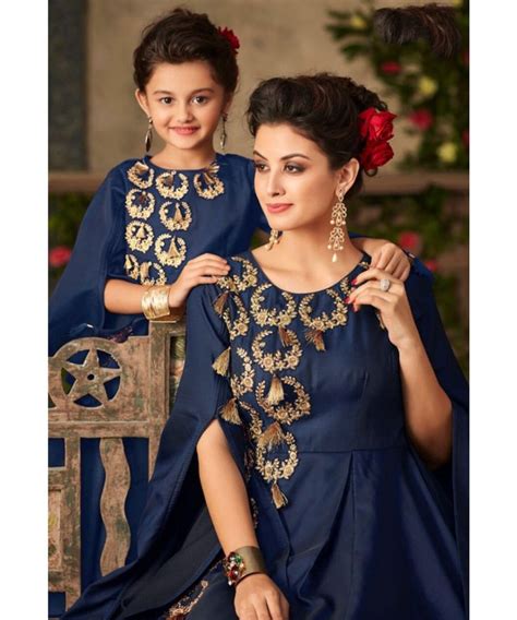 mother and daughter matching partywear dress india usa uk canada mom daughter matching dresses