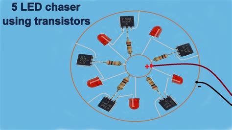 Led Chaser With Transistors Super Chasing Youtube