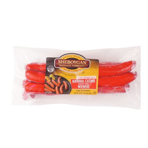 Fully Cooked Natural Casing Artificially Colored Wieners Lb Packages