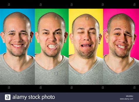 Mood Changes In A Man Stock Photo Alamy