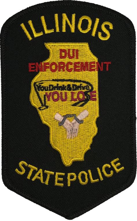 Illinois State Police Shoulder Patch Dui Enforcement Chicago Cop Shop