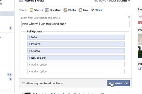 Go to your business's facebook page and click within the post window to expand it and see the different post types. How To Create A Poll Question On Facebook - 1001 Tricks