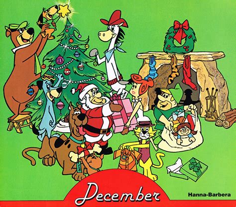 December Hanna Barbera Calendar Cover Hanna Barbera Cartoons Cartoon