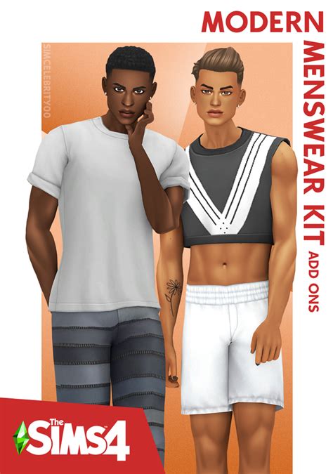 Modern Menswear Kit Add Ons Simcelebrity00 Sims 4 Men Clothing