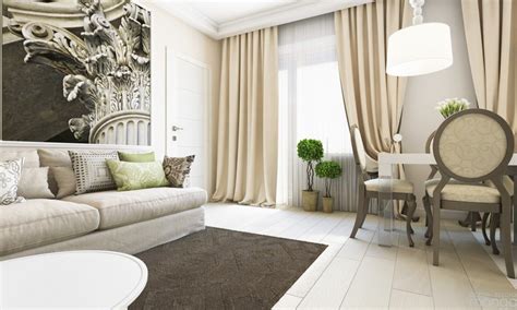 Luxury Small Apartment Design Using Soft Color And Awesome Decor Ideas