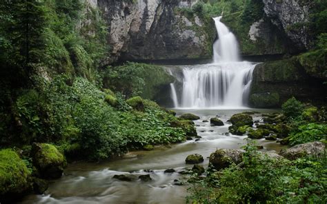 Cascade De La Billaude Jura Cascade France Waterfall