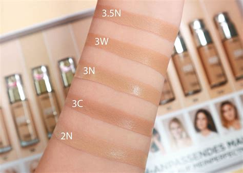 L Or Al Paris Perfect Match Foundation Alle Farben Geswatcht