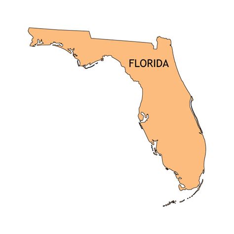 Florida Map Vector At Collection Of Florida Map