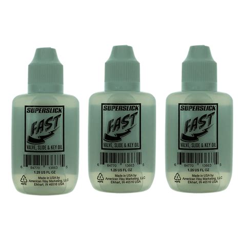 Fast Valve Oil By Superslick Usa With Eu Compliant Cap Three Bottle