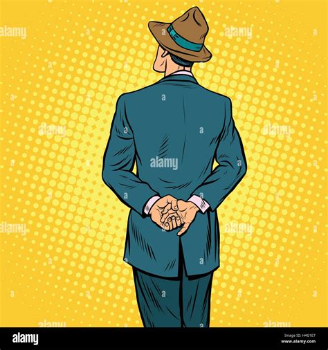 Retro Male Back Stock Vector Image And Art Alamy