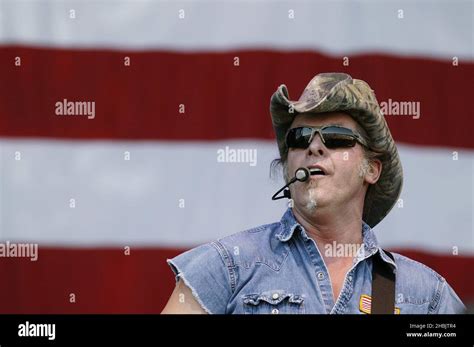 Ted Nugent On Stage Stock Photo Alamy