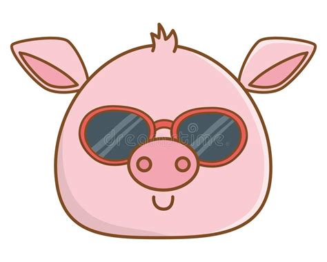 Pig With Sunglasses Clipart