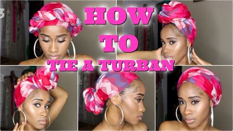 How To Tie A Turban 5 Easy Ways Naeandnea Youtube