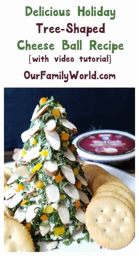 Delicious Holiday Tree Shaped Cheese Ball Recipe With Video Tutorial