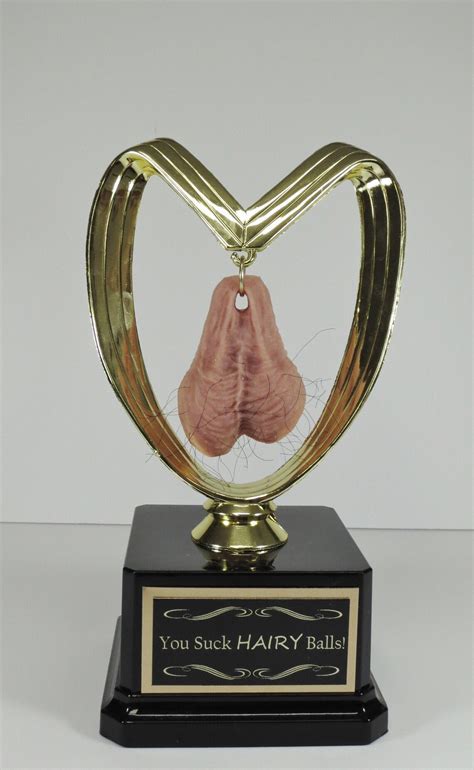 You Suck Hairy Balls Funny Trophy Loser Trophy Last Place Etsy