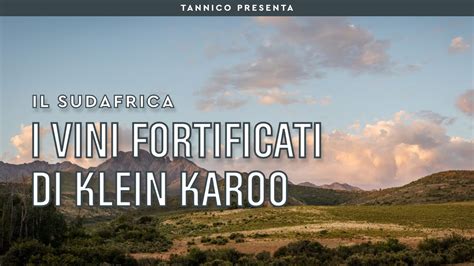 I Vini Fortificati Di Klein Karoo Tannico Flying School Youtube