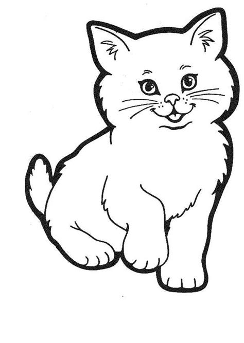 A Lovely Kitty Cat In A Cat Show Coloring Page : Kids Play Color