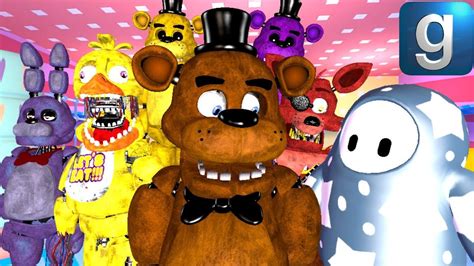 Gmod Fnaf If Freddy And His Pals Were In Fall Guys Youtube