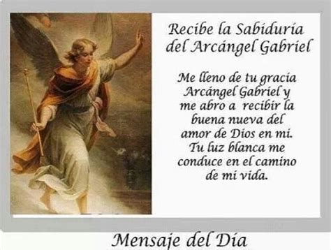 Oracion Al Arcangel Gabriel Para El Amor Oraciones Muy Milagrosas