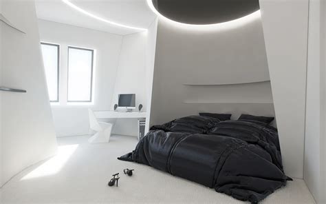 Studio Apartment Design Inspiration With Futuristic Interior Style