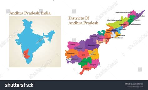 Administrative Und Politische Landkarte Des Indischen Stock