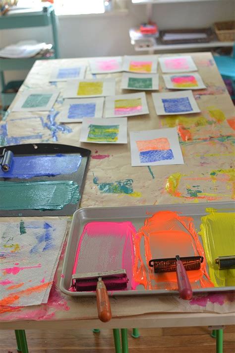 Styrofoam Printing With Kids In 2020 Elementary Art Projects