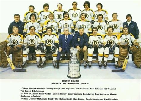 The 1971 72 Boston Bruins Omg The Hair Boston Bruins Boston