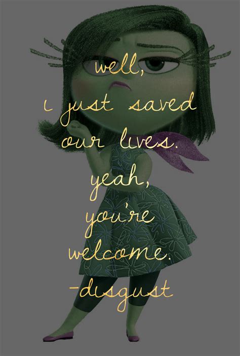 disney character quote disgust inside out disney characters quotes disney quotes
