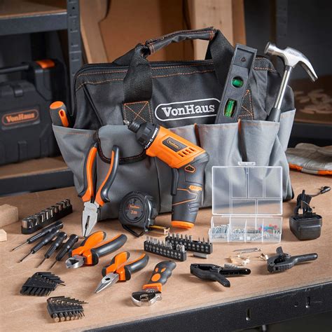 Vonhaus Cordless Electric Screwdriver And Household Tool Set 94pc