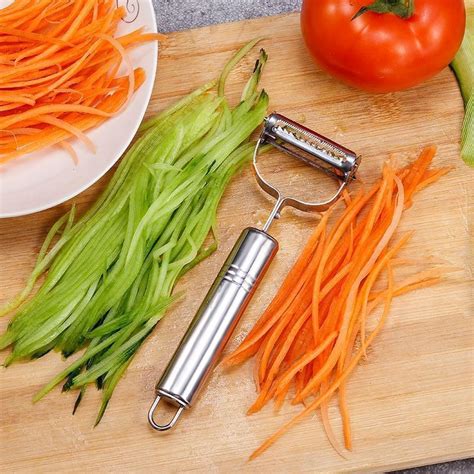 Ape Basics Stainless Steel Vegetable Peeler And Julienne Cutter At